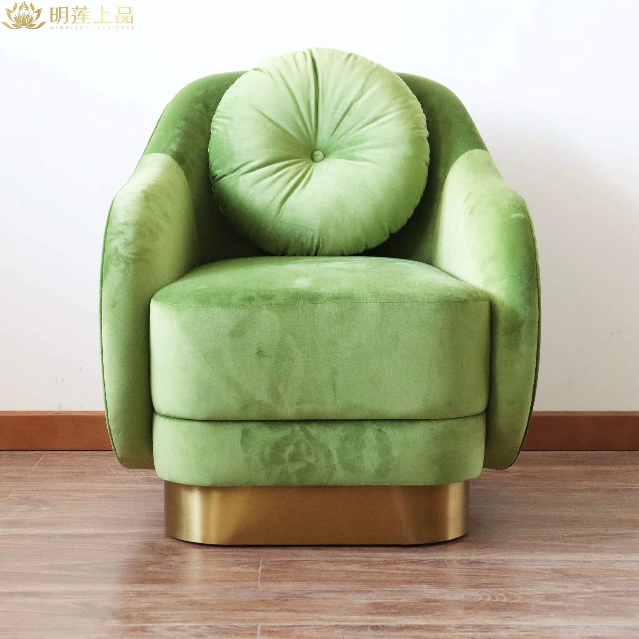 Design moderne tissu canapé-lit simple salon mobilier maison Meubles chaise de loisirs chaise de salon Chambre d'hôtel canapé chaise
