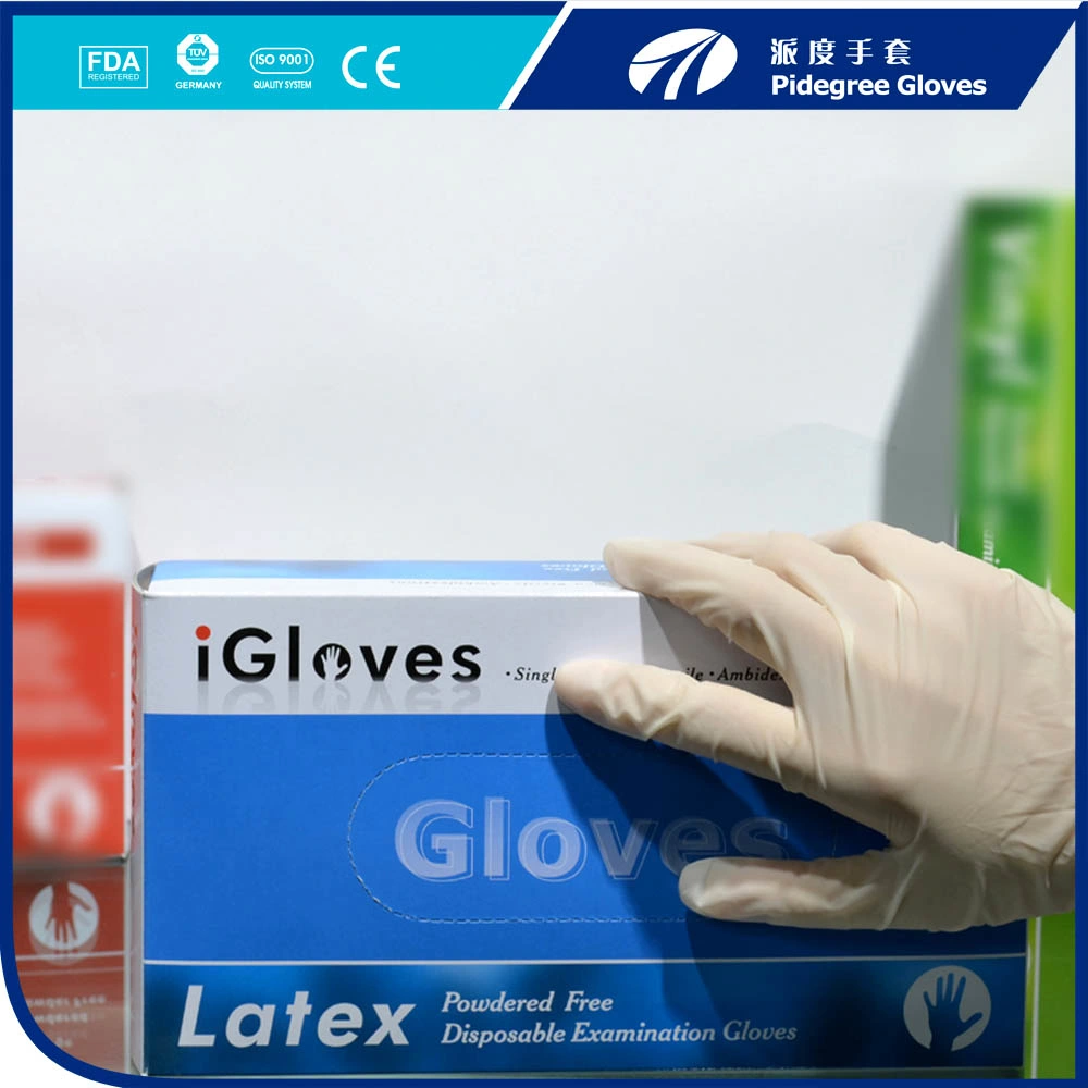 Medical Dispsoable Latex Gloves M=5.0gr Powder & Powder Free