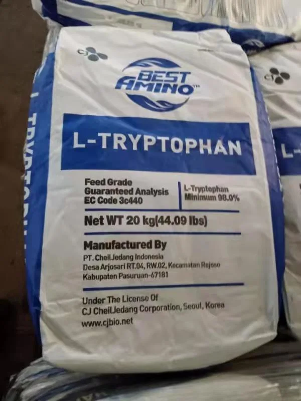 L-Tryptophan Feed Grade 98% Amino Acids CAS: 73-22-3 for Piglets Sows and Poultry