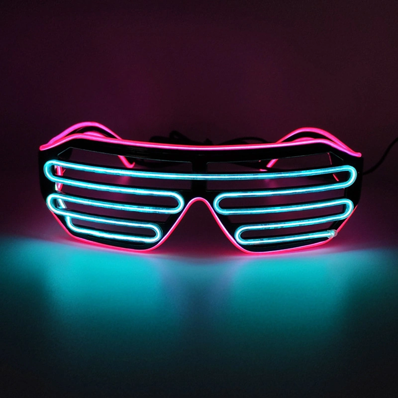 Venta al por mayor de gafas LED brillantes para Navidad, fiestas, regalos promocionales de Navidad, productos populares que cambian de color en 2022