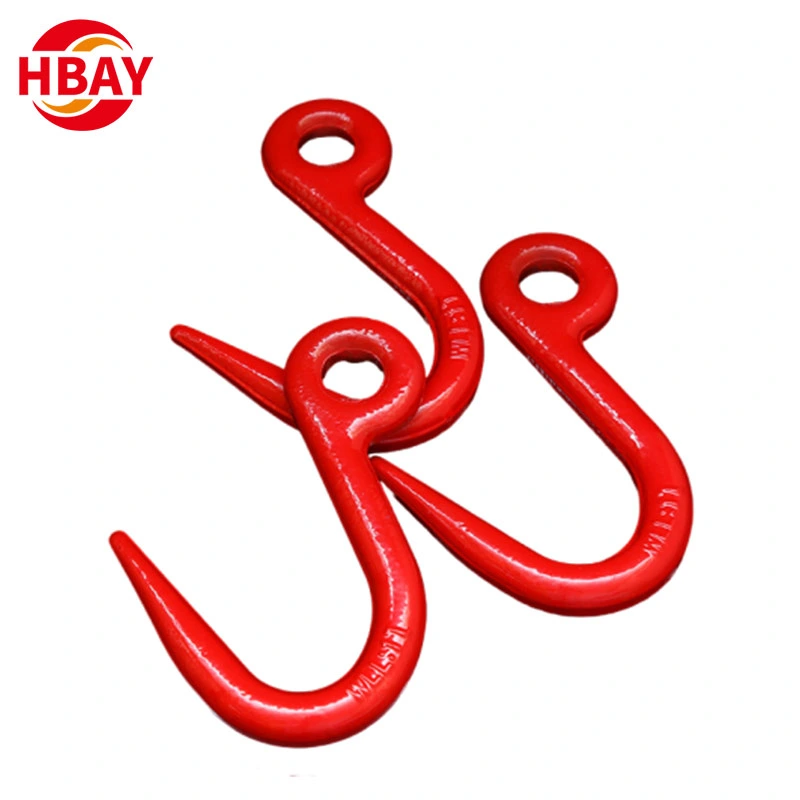 Customized One Ton Painted Color G80 Steel Pipe Lifting Hook