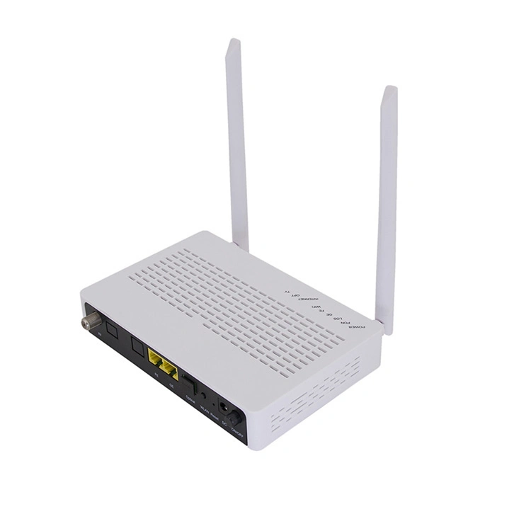 100% New FTTH Xpon ONU CATV WiFi ONU Router Modem 2ge+WiFi+CATV+USB 20km Tx1310nm, Rx1490nm Ont Xpon