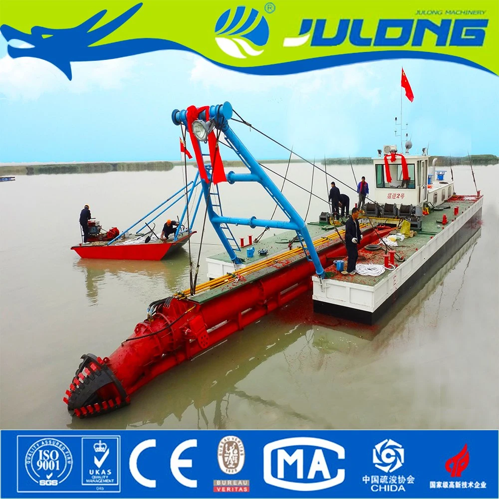 Jl- 500 2018 Hot Sale Hydraulic Cutter Suction Sand/Mud Dredger/Machine/Boat/Ship with Double Dredging Pump