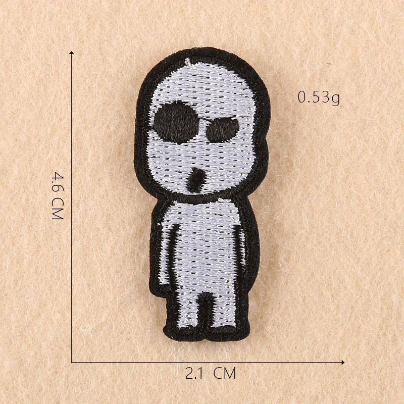 Cadeau du jour de l'halloween décorer Patch brodé en polyester personnalisé