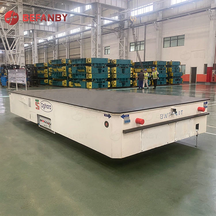 60 Ton Warehouse Auto Electric Transport Railless Cart