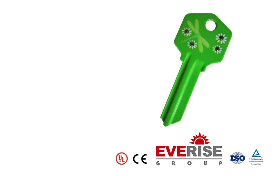 Iron and Brass Material Hot Sell Color Blank Key for Door Lock