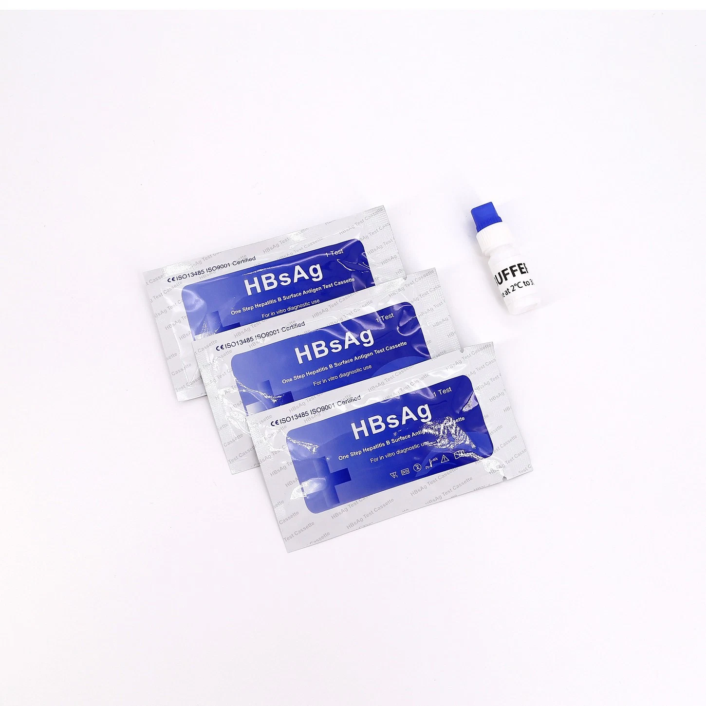 Accurate Disposable Diagnostic Rapid Whole Blood/ Serum/ Plasma One Step Hbsag/Absag Hepatitis B Surface Antigen Test Kit in Strip/Cassette with CE/ISO