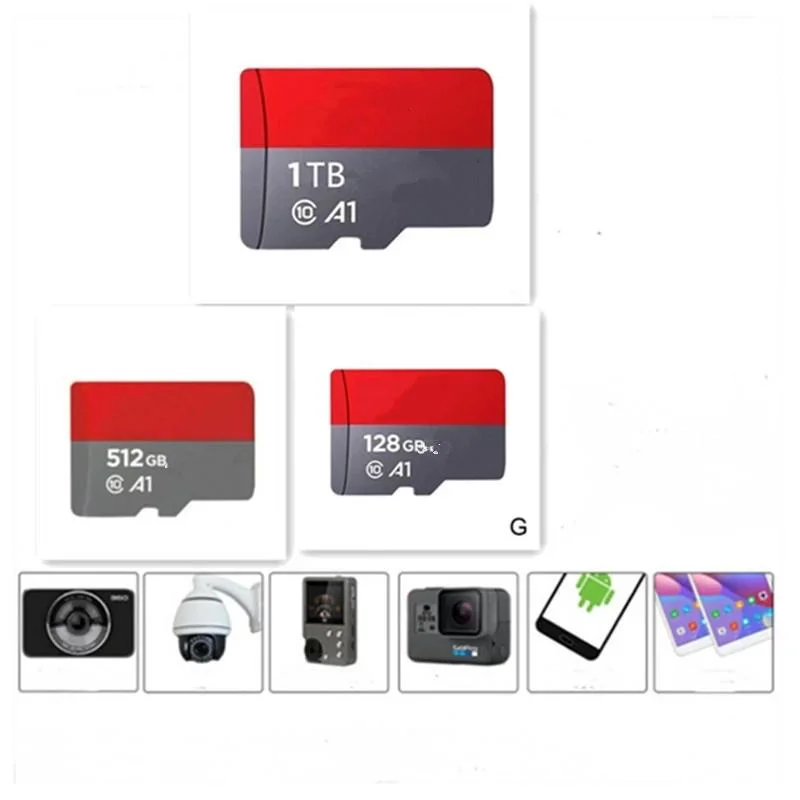 أعلى مبيعات بسعة 512 غيغابايت بطاقات ذاكرة بطاقة SD الأصلية بنسبة 100% مع محول لسرعة فائقة عالية الجودة من Sdisk