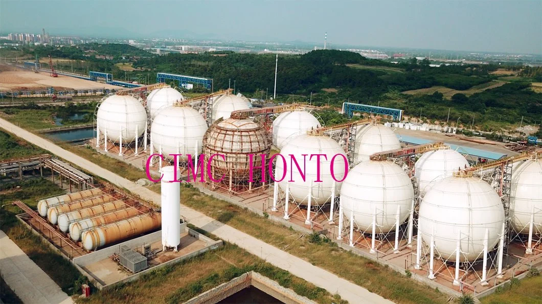 3000m3 1500ton LPG Propane Butane Gas Spherical Storage Tank Egypt