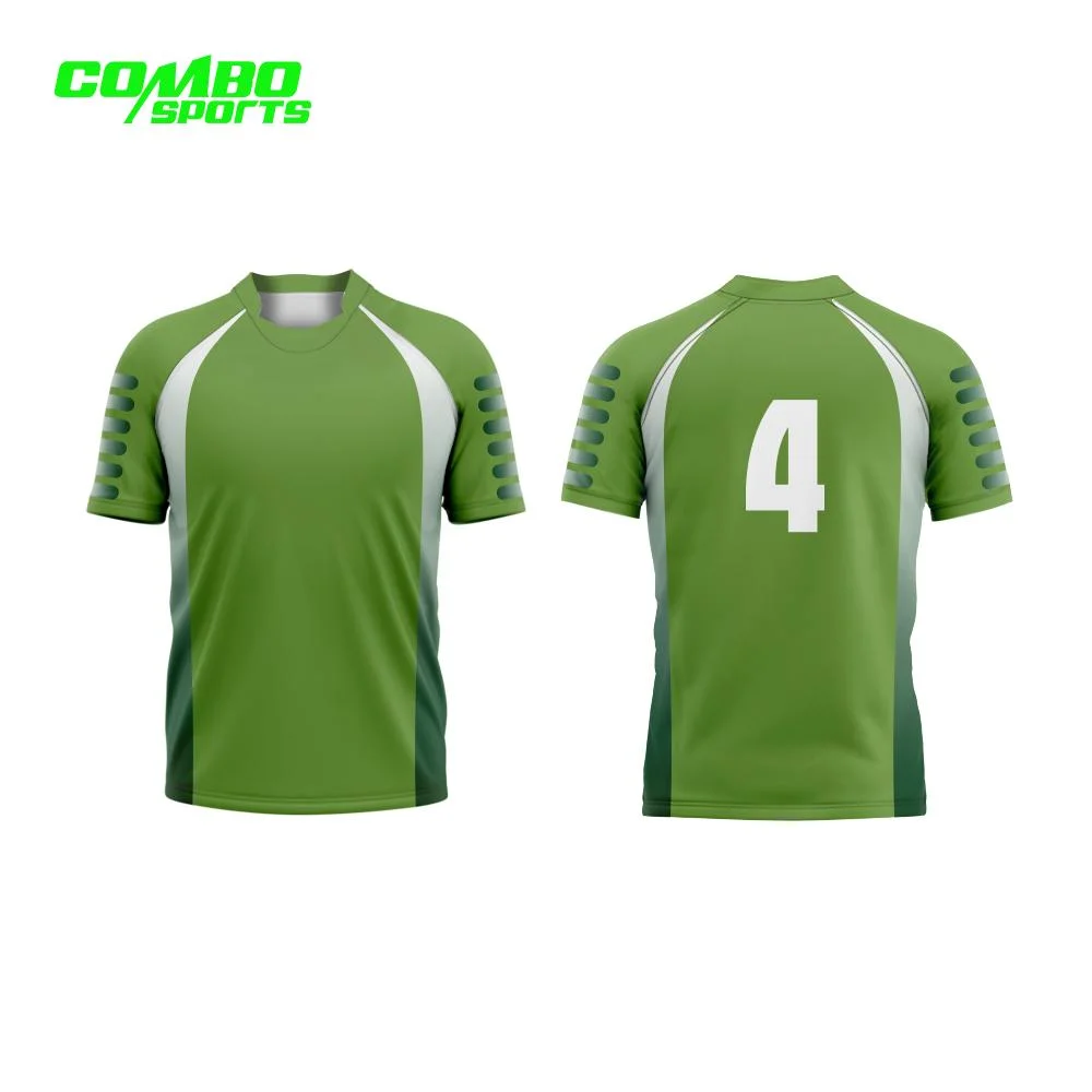 Venda por grosso de Rugby Barata Jersey Qualidade Superior Rugby Jersey homens Custom