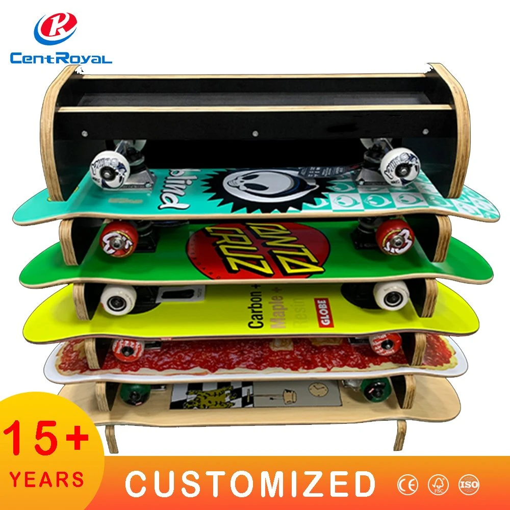 Retail Shop Vertical Wood Floor Stand Sports Surfing Board Display Rack Surfboard Display Rack Skateboard Paddle Board Display Racks Snow Board Display Stand