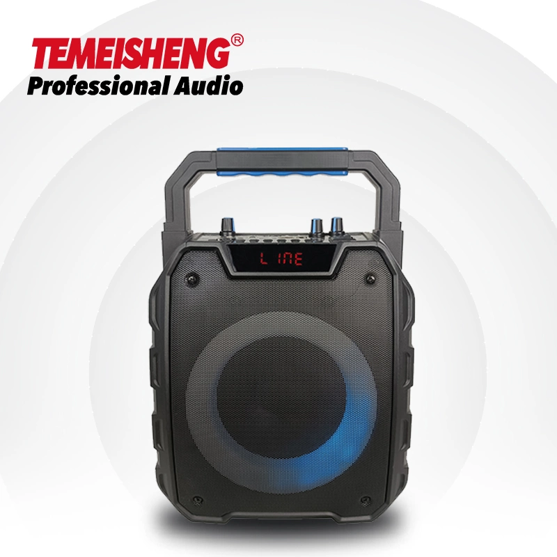 Tms-617 6inch Full Range Speaker Portable Bt Karaoke Party Box Wireless Light Audio Player PA System Professional Speaker