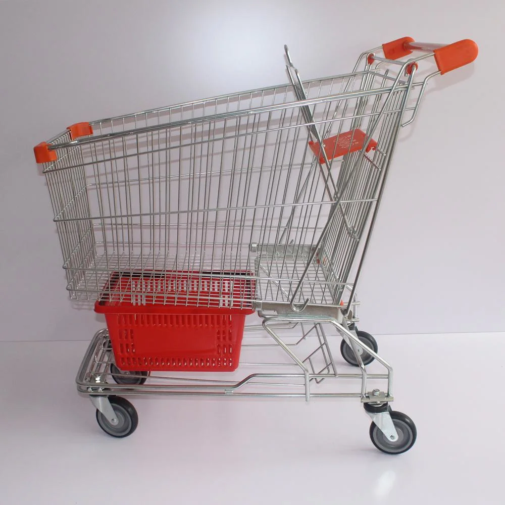 Best Selling Products Metal Steel Asian Shopping Trolley 150L Asian Shopping Trolley 2