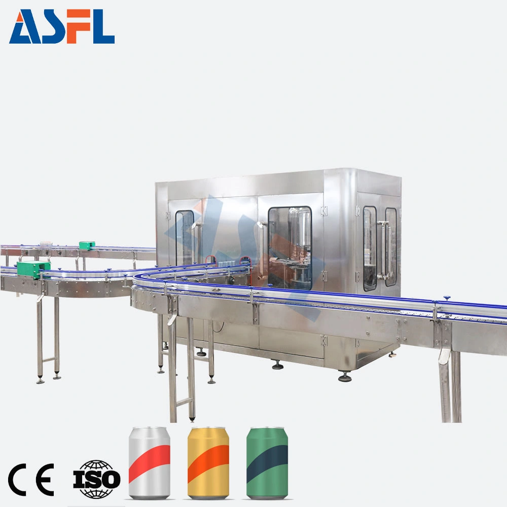 Full Automatic Aluminum Tin Cans Production Line Fruit Juice Beverage Soda Can Filling Line