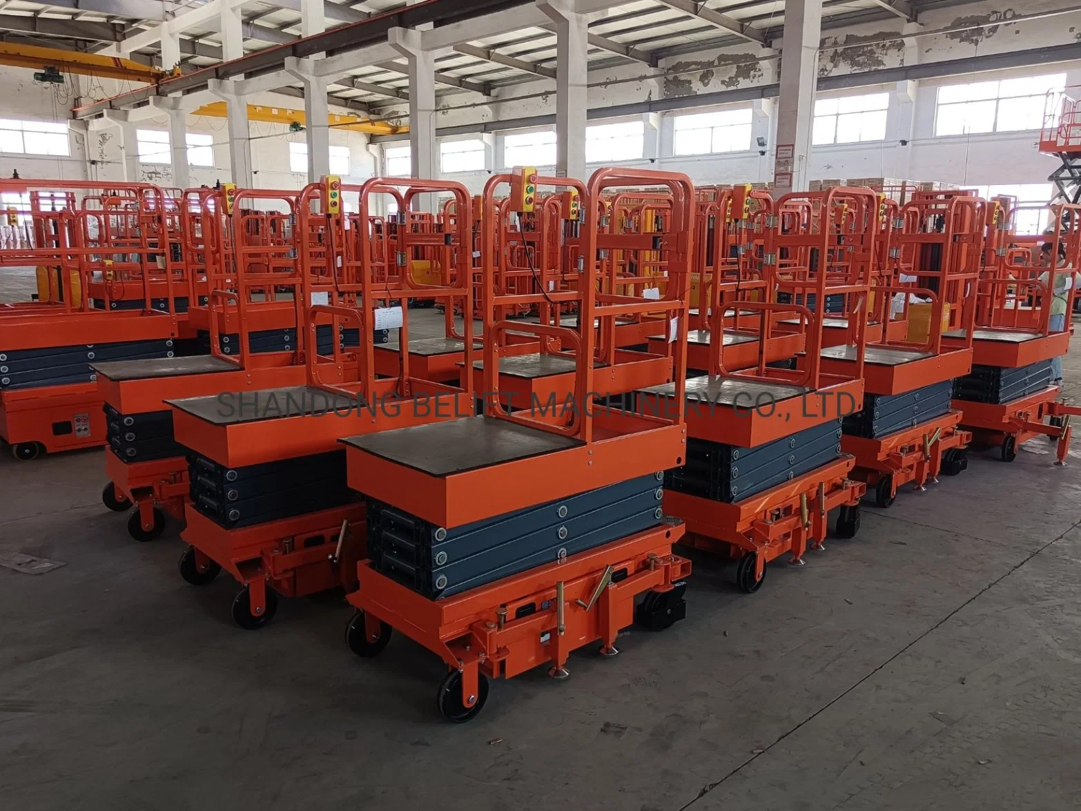 Semi Electric Small Mini Industrial Hydraulic Scissor Lift Machine for Construction