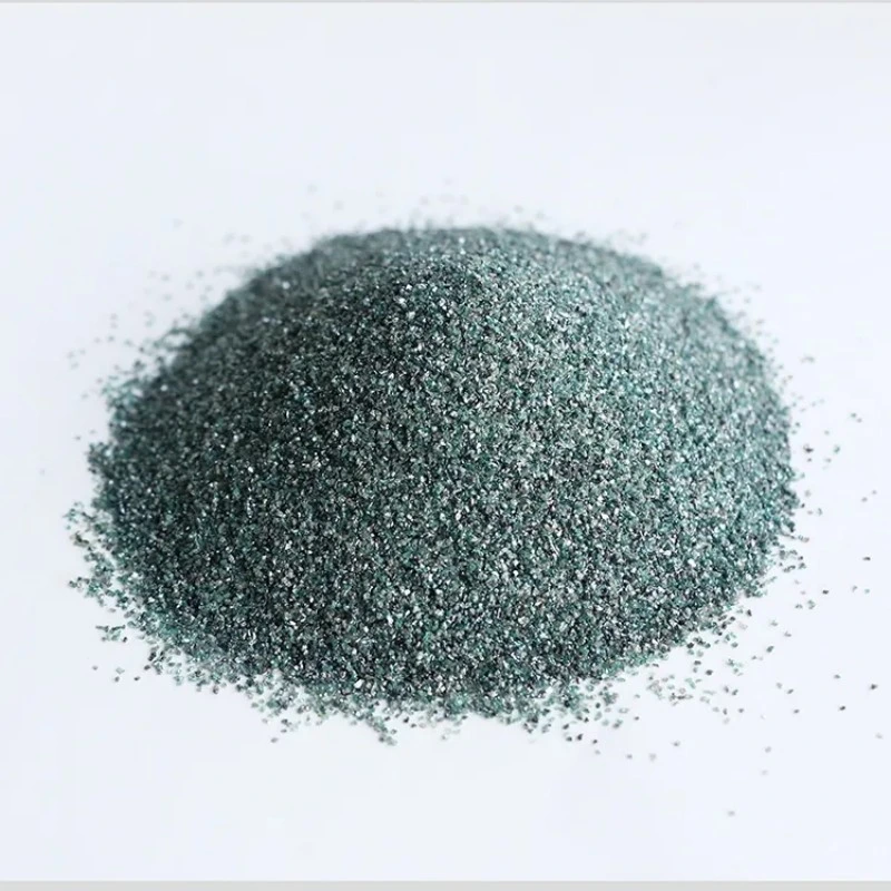 Hot Sale produit chimique de la poudre de grains de carbure de silicium vert Materal brutes de produits abrasifs