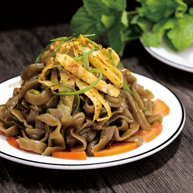 Konjac con alta fibra dietética de fideos instantáneos Matcha Fettuccine Konjac.