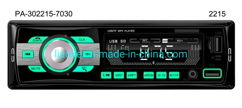 Radio FM para coche USB Multimedia MP3 Reproductor de audio Bt
