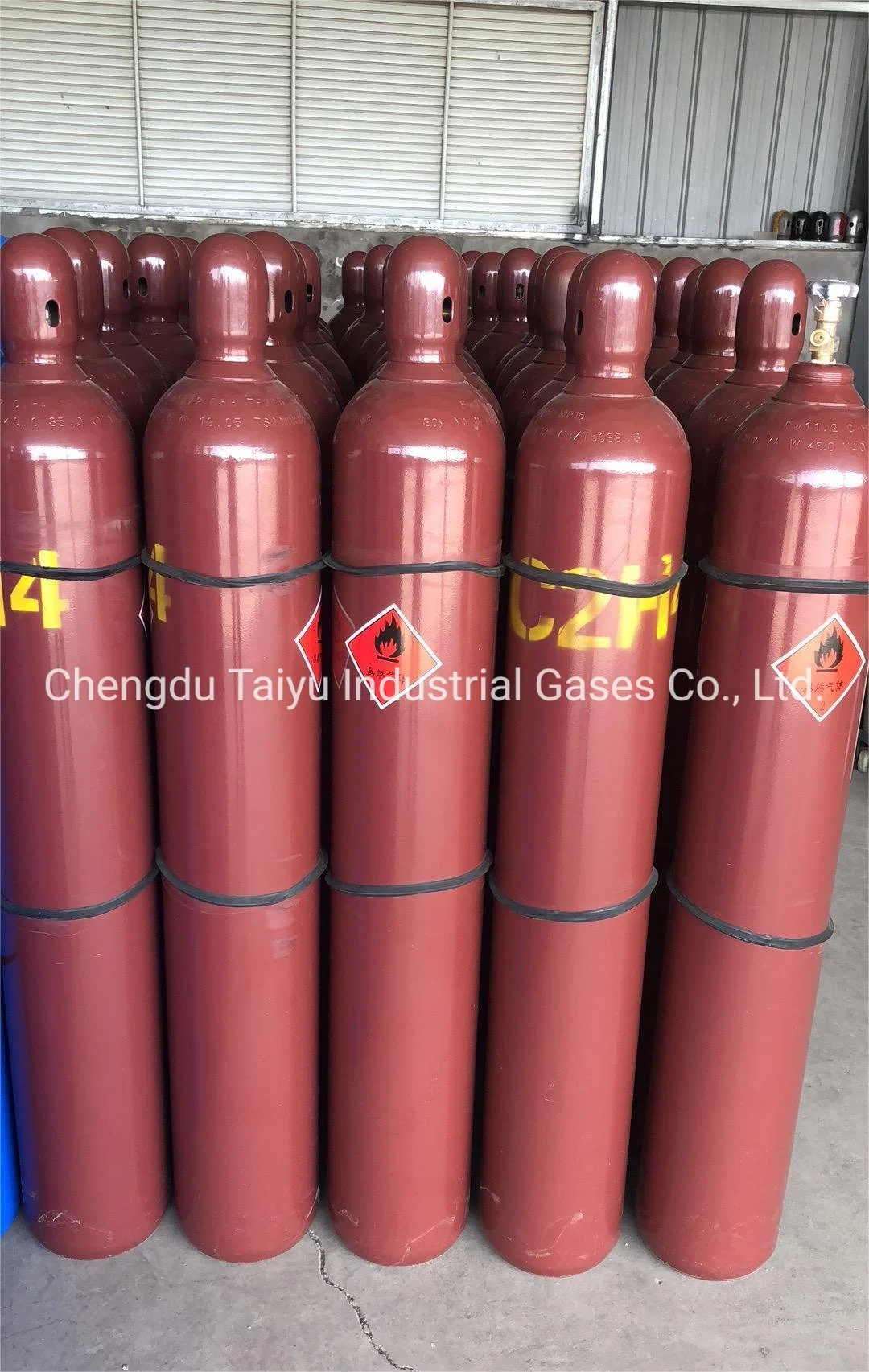 High Purity China 99.95% Ethylene C2h4 Gas Price Per Ton Fruit Ripening 13kg/47L Cylinder