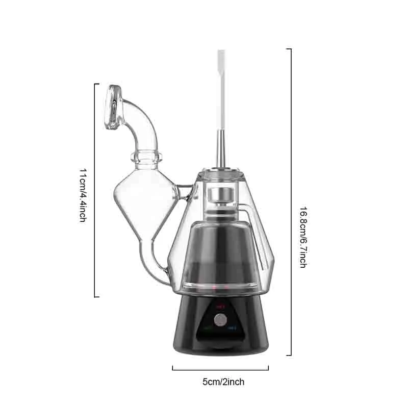 Originales de Originales de fábrica Hookah Beleaf DAB Digital T-Enail cera vaporizador Vaporizador de hierba de vidrio multifuncional aduanas OEM ODM DAB Rig vaporizador Venta caliente de EE.UU.