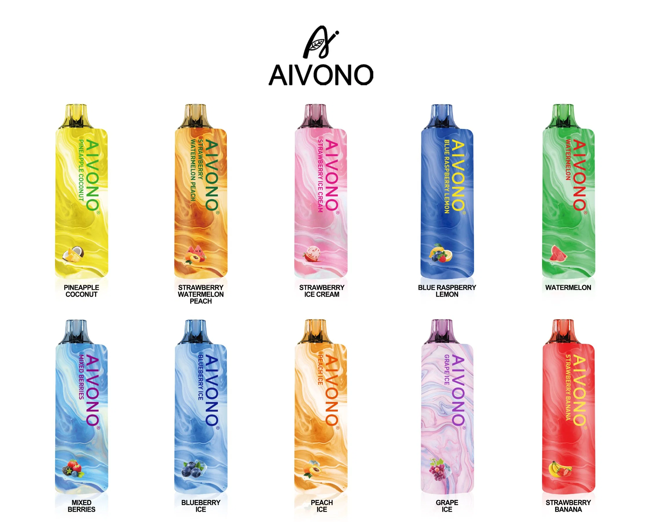 Pistola de Objectivo Aivono7000 borlas para Bar 0% 2% 5% China Nic I Vape grossista Objectivo 7K vaporizador de Cigarro Eletrônico Vape descartáveis Pod de caneta