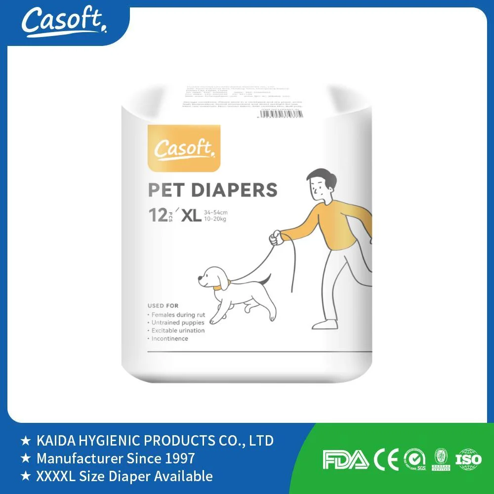 Casoft Best Selling Products Safe Leak Proof Pet Puppy Soft Dog Diapers Female Japan