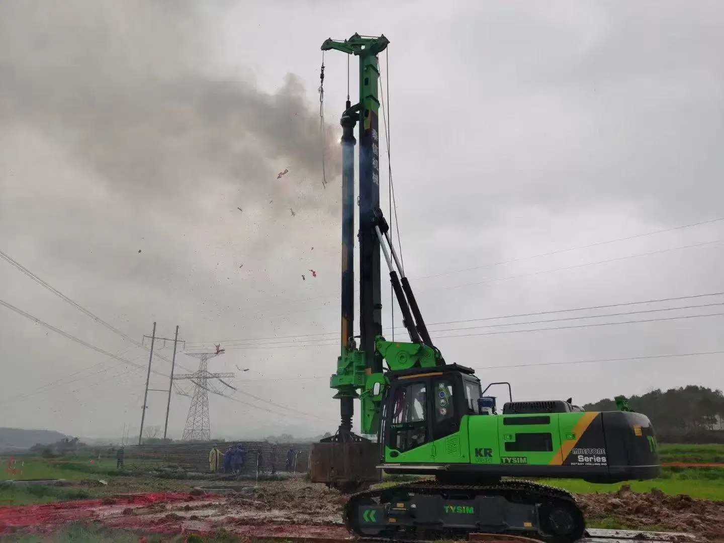 Tysim Kr110d/a Hydraulic Pile Driver Machine Mini Pile Driving Rotary Drilling Rig