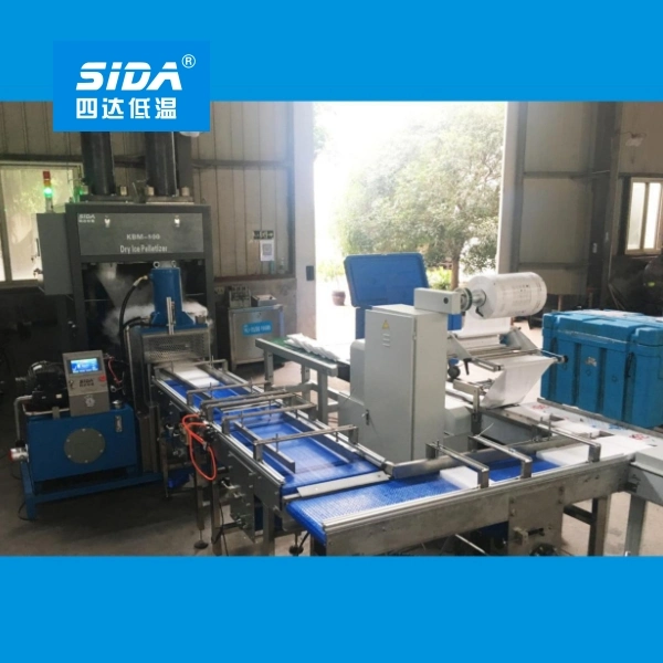 Sida Dry Ice Block and Slice Forming Machine with Full Automatic Packing Machine 100~2000kg/H