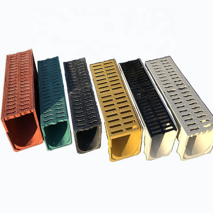 Drive Way Channel Drainage U Type Outdoor Drain Channel Grating Linear Drainage