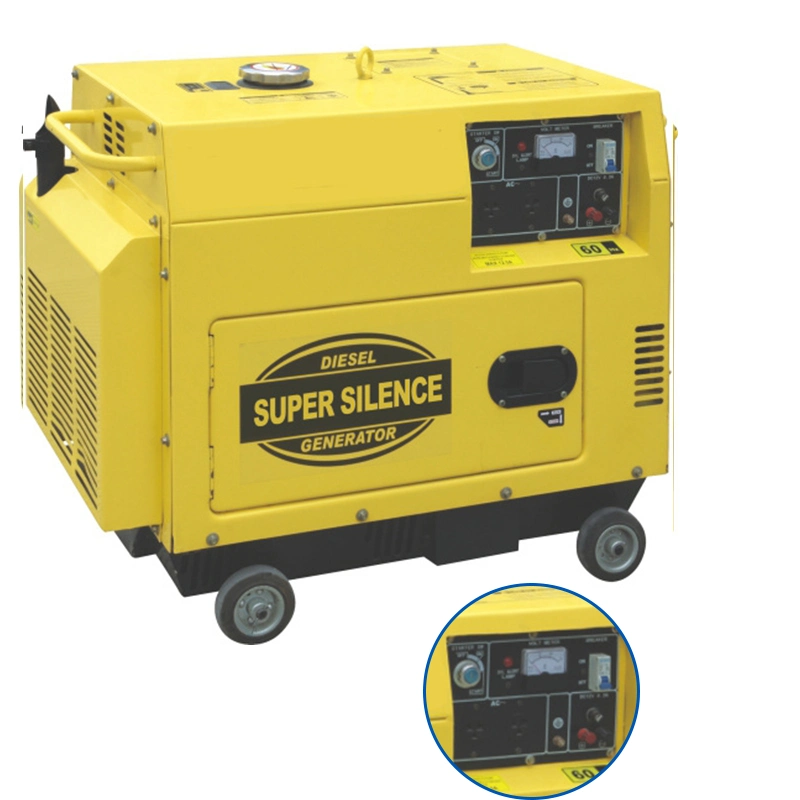 Extec Exd7500t Portable Super Silent démarrage électrique Moteur essence diesel générateur électrique