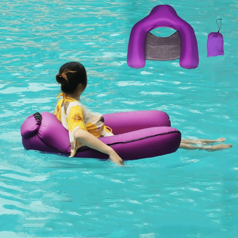 Inflatable Floating Chair with Net Hammock