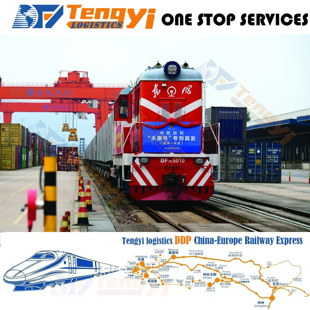 DDP to Door Price Low China Logistics Shipping Company China Railway Express Shipping to European Austria Ireland Sweden