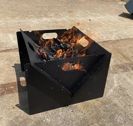 Barbacoa plegable de madera al aire libre fuego ardiente parrilla con Smokelessitem