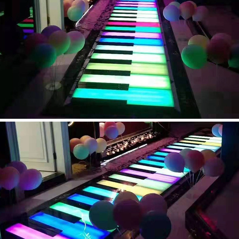 LED de plein air Piano plancher de danse Éclaireurs de plancher étanches IP67 pour DJ/Parti/éclairage de l'événement