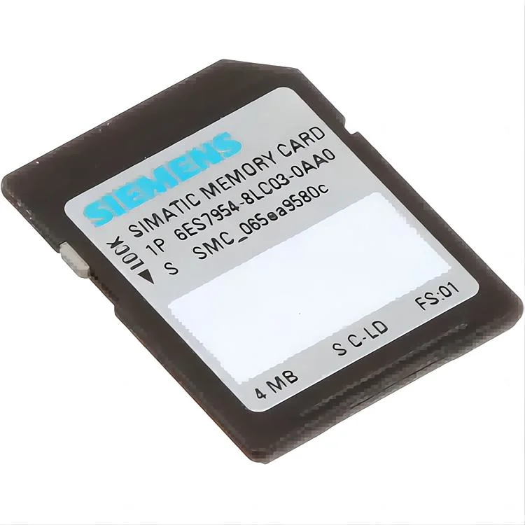 Simatic S7, cartão de memória para S7-1X00 CPU/Sinamics, 3, 3V Flash, 24 MB Local Original 6es7954-8lf03-0AA0 Siemens 24 M de cartão de memória