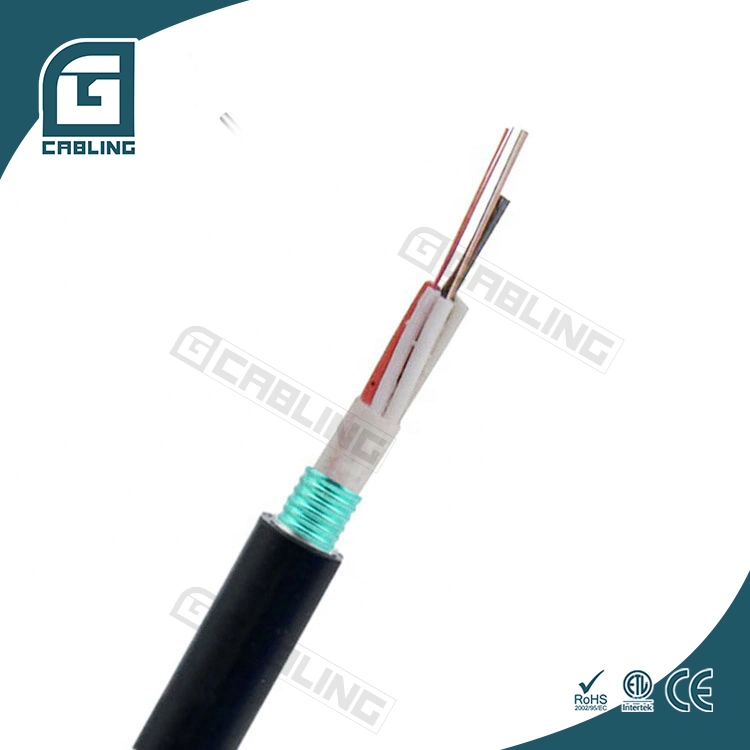 Gcabling 24 36 48 94 144 Core Single Mode Sm Armored Outdoor GYTS Fiber Optic Cable