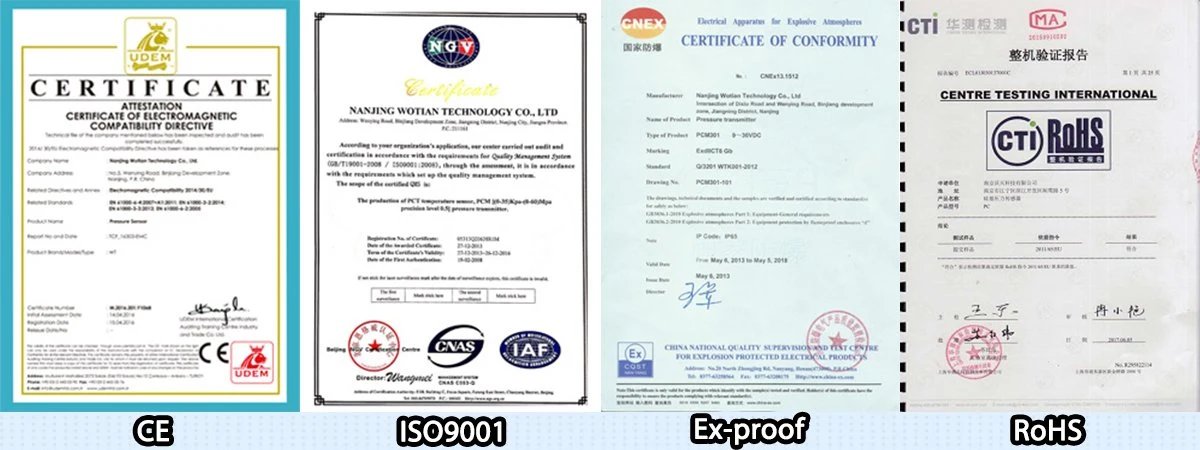 2% de descuento en diferencial de silicio piezoresistivo OEM ISO9001 CE RoHS DP Transmisor del sensor de presión