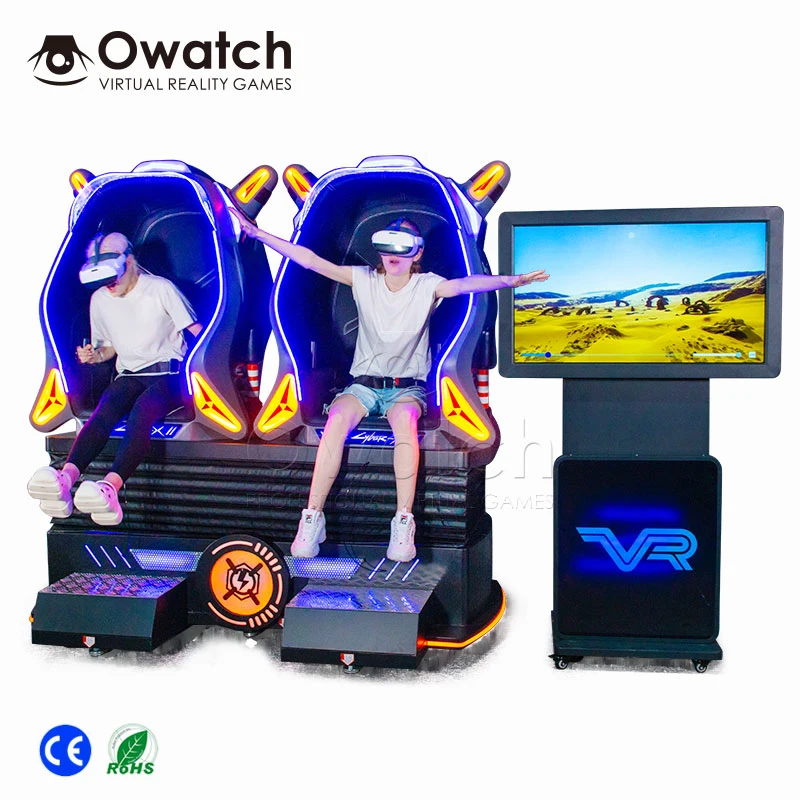Amusement Games Double Players 9d Vr Game Machine for Shopping Mall