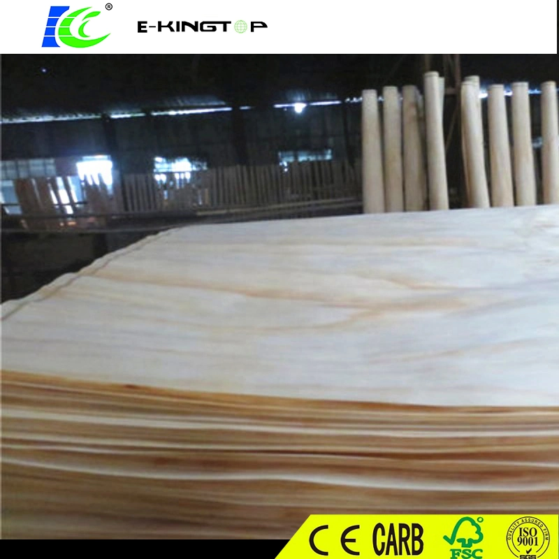 AAA White Poplar Wood Face Veneer Thickness 0.2-0.6mm