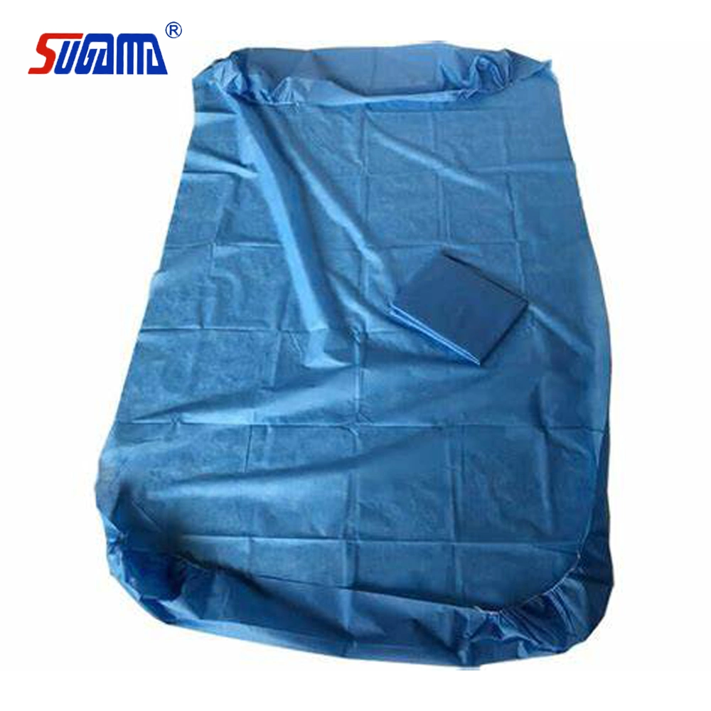 Disposable Non Woven Bed Cover Sheet with Elastic for Medical Hospital