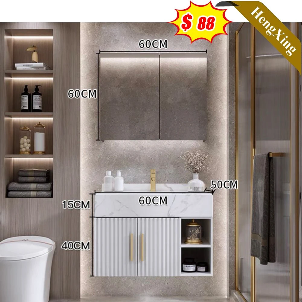 Above Count Basin Artificial Stone Countertop Wall Hung Modern Stylish Bathroom Cabinet