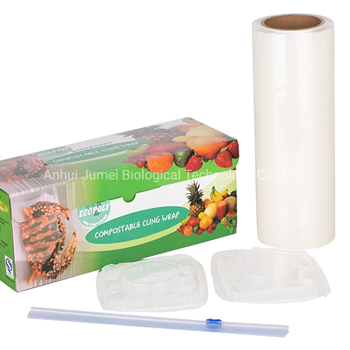 18" *2000 PLA Foodservice Compostable enrollar la película con la diapositiva Cutter