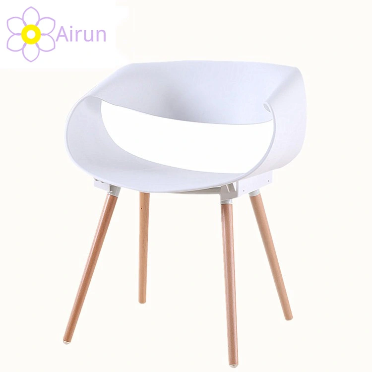 Hotel Furniture Modern Dining Chair Wooden Legs Plastic Dinner Kitchen Dining Chairs for Sale