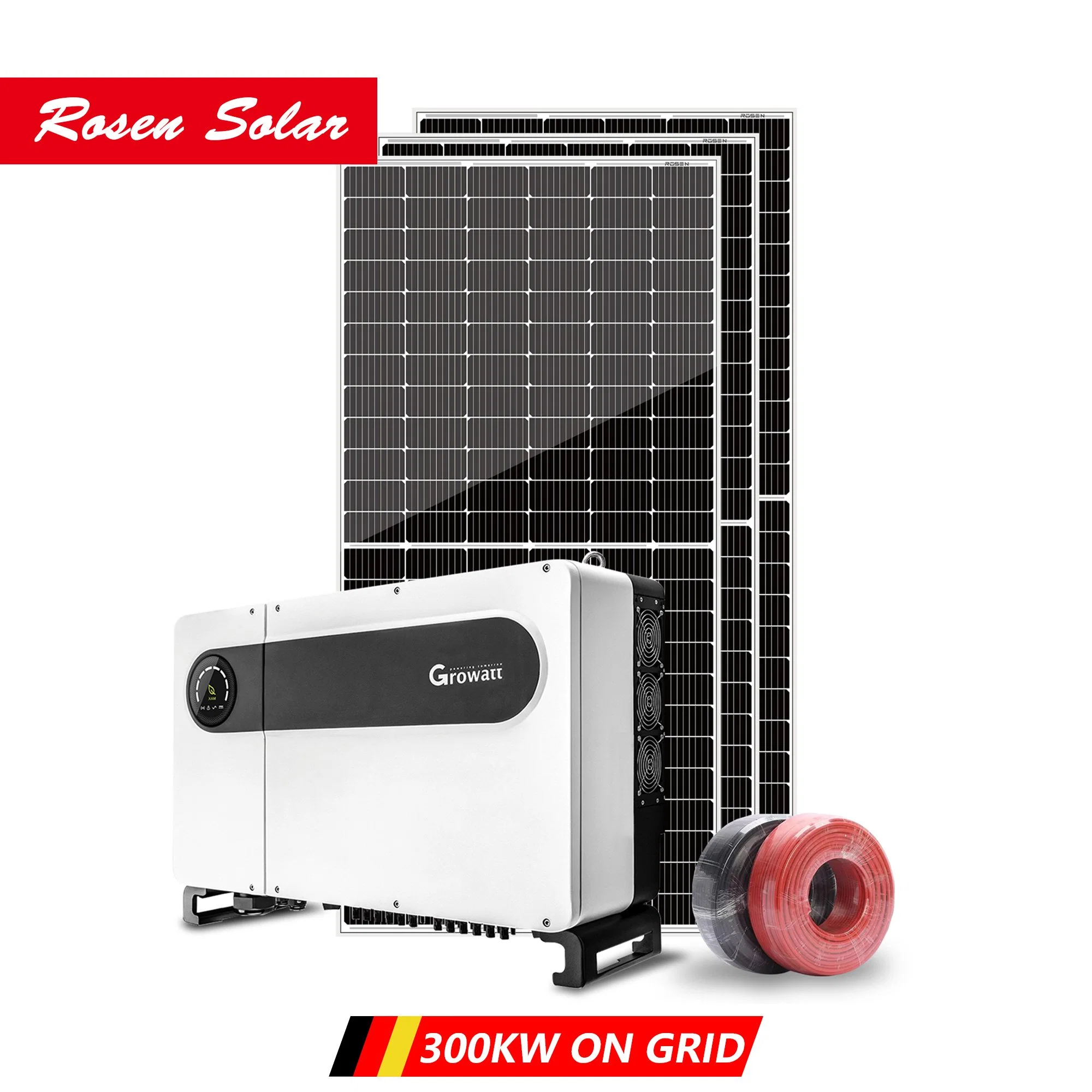 Solar Project 300kw on Grid Solar Kit 300kVA Grid Tie Solar Set Completed Solar System