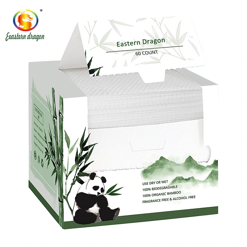 50 GSM Wet and Dry Disposable Cotton Facial Tissue Pure