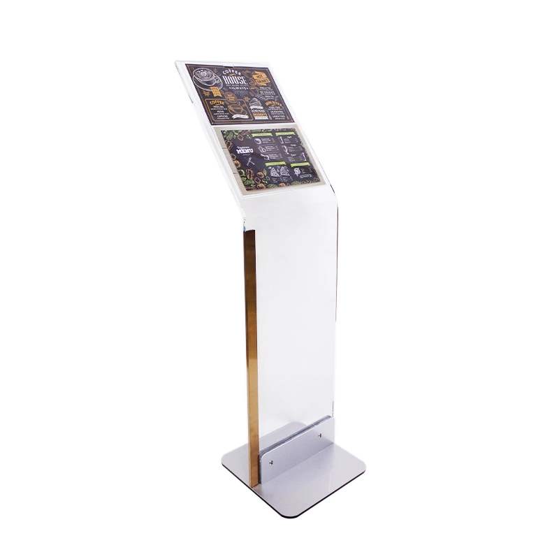 Acrylic A4 A3 Floor Standing Advertising Exhibition Poster Display Stand