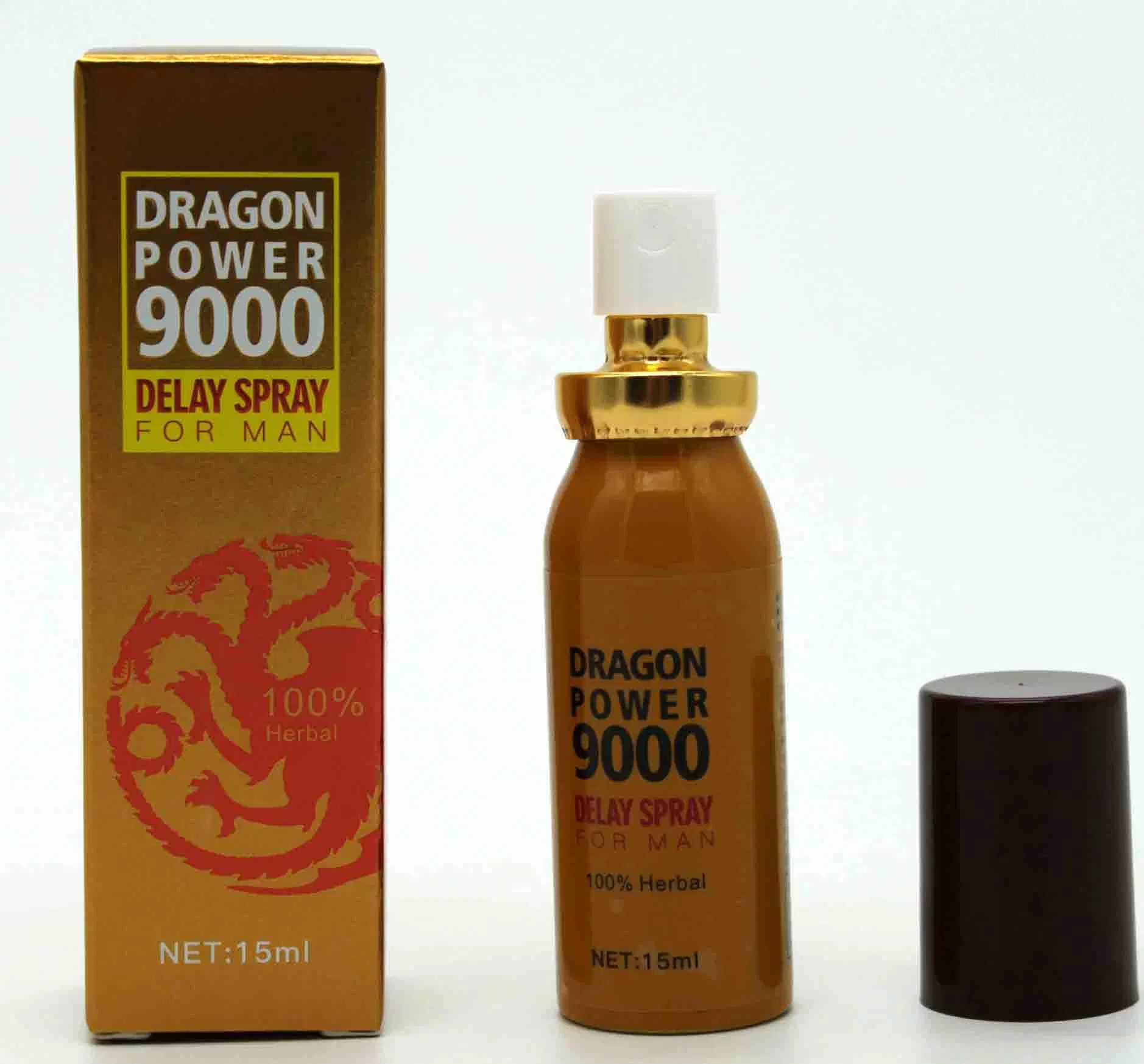 Dragon Power 9000 Spray retardant sexuel à base de plantes pour homme