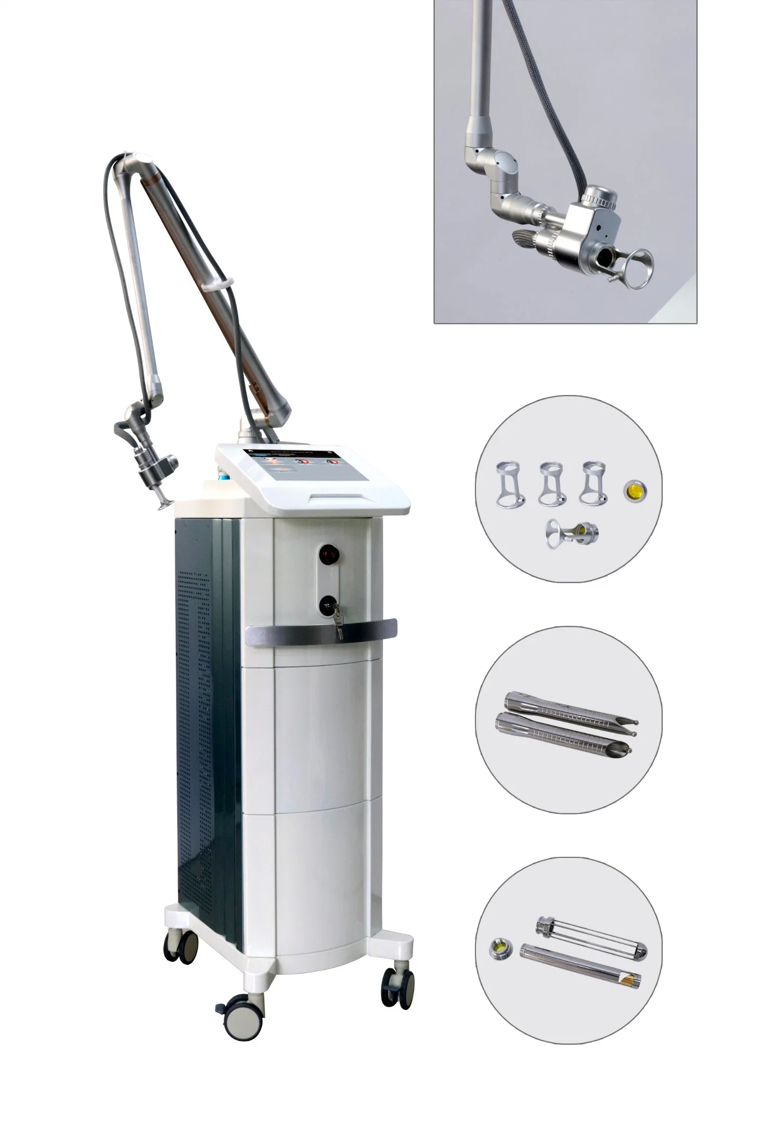 Weifang Km Professional RF Metal Tube Medical Laser CO2 Fractional / Fractional CO2 Laser Vaginal Tightening Machine