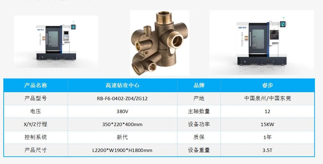 Rbt Multi-Station CNC Table Metal Drilling Tapping Borehole Punching Machine for Metal Processing Manufacturer for 22 Years