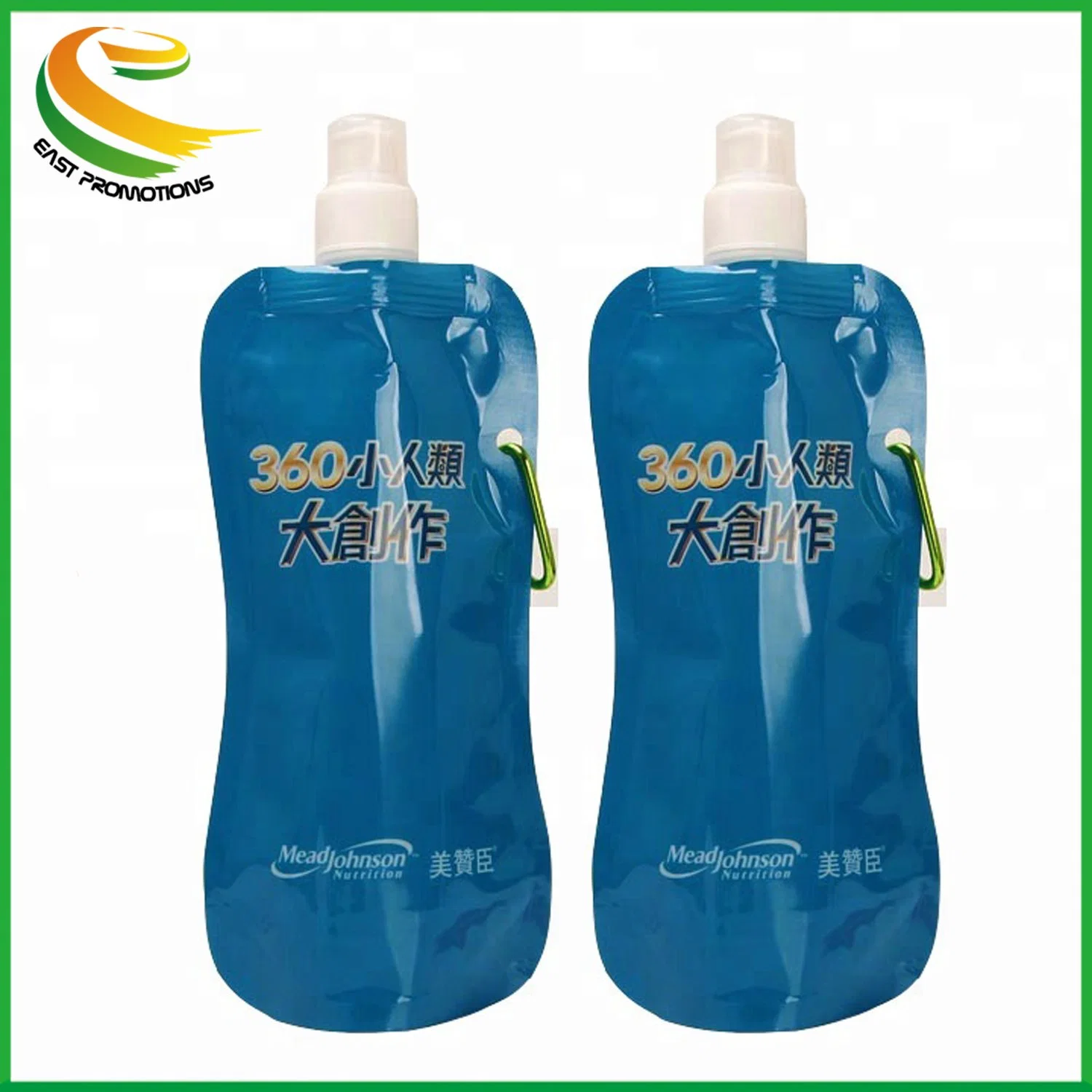 Water Flexible Folding Foldable Kids Clear Bottle Collapsible Drinking Patent Portable Hiking Silicone Water Bottle